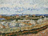Riproduzione, Copia e Rivisitazioni olio su tela di Vincent Van Gogh by Ida Parigi: Piana della Crau con Peschi in Fiore